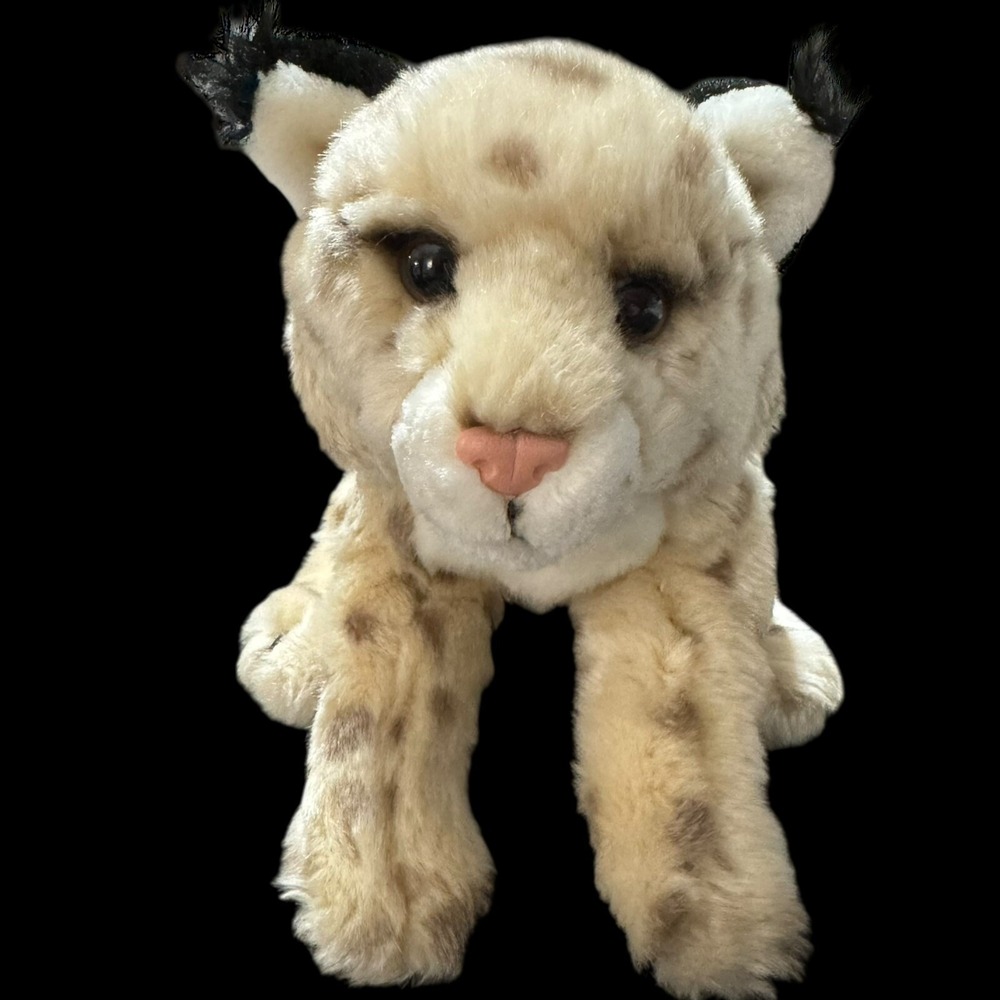 Animal Alley LYNX BOBCAT  TOYS R US Plush‎ Beanie Rare Plush Toy 11" inches